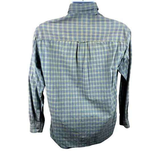 Stone Work green plaid, button-down long-sleeve shirt, size Small - Picture 4 of 6